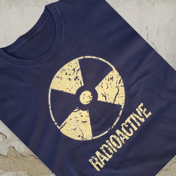 Mens Radioactive Black Tee Shirt - Picture 3 of 7